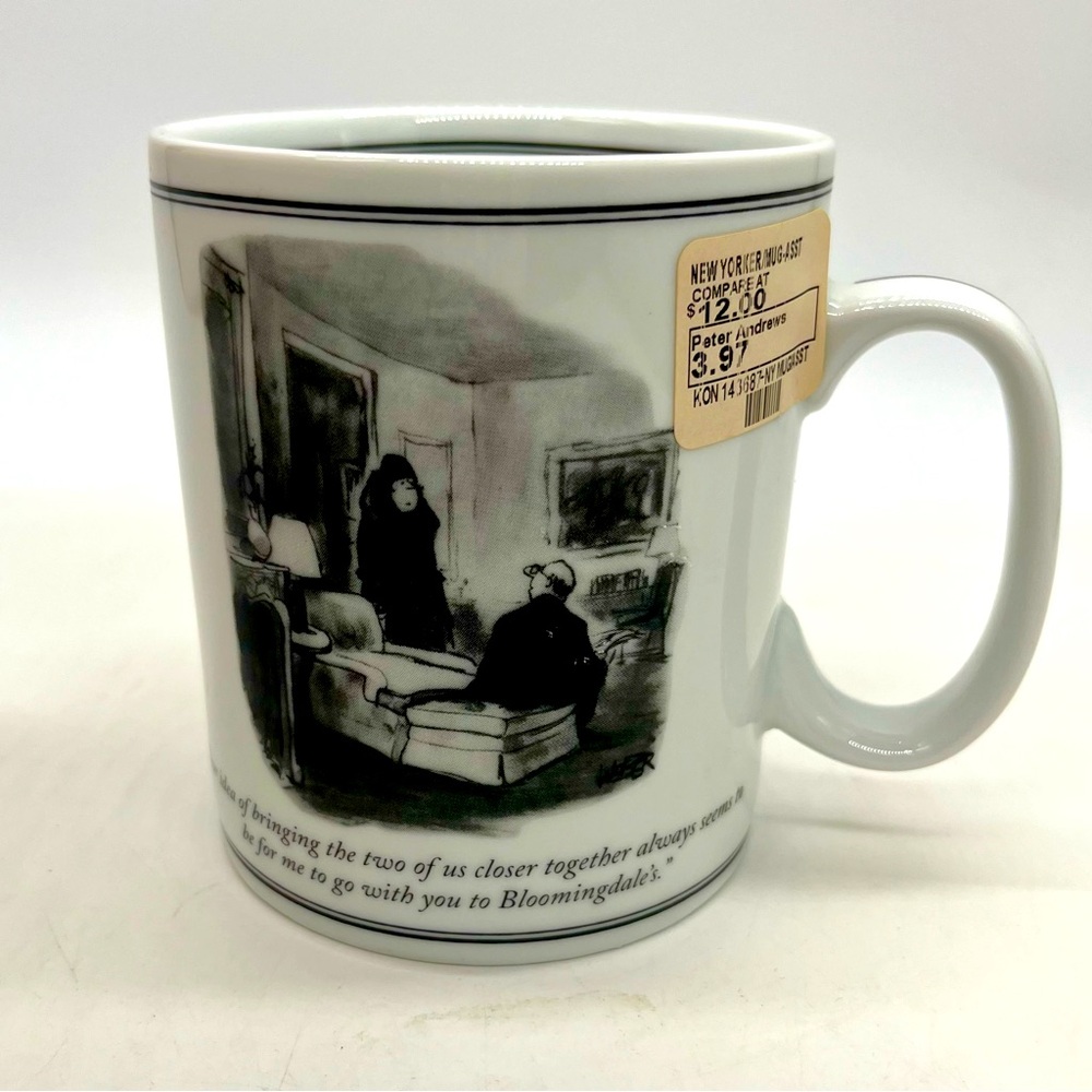 New Yorker Cartoon Mug - Robert Weber - Bloomingdale's NWT